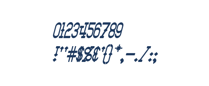 Bantorain Italic Other Characters