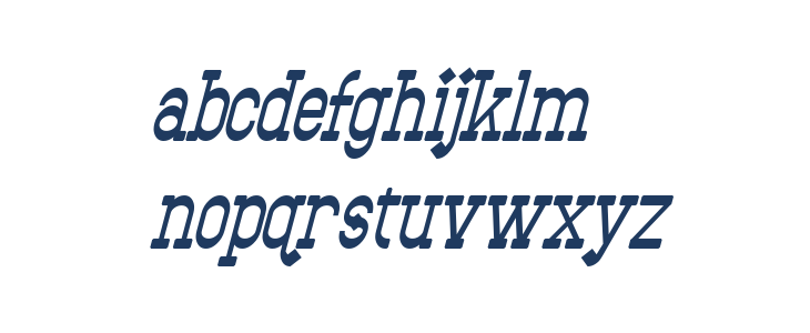 Bantorain Italic Lowercase