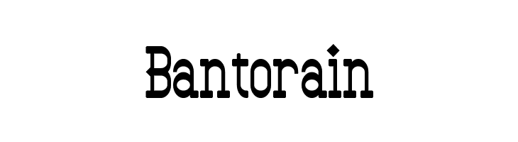 Bantorain Шрифта