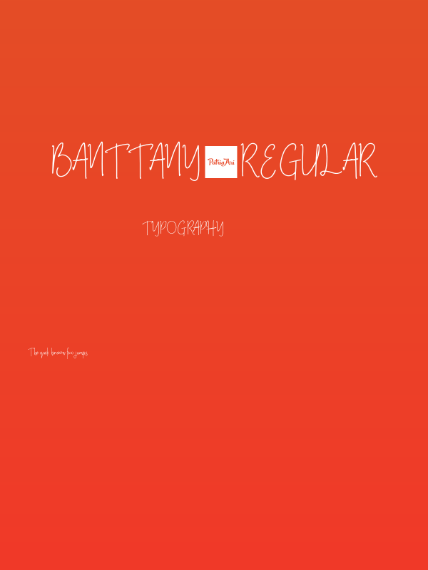 Banttany-Regular Poster