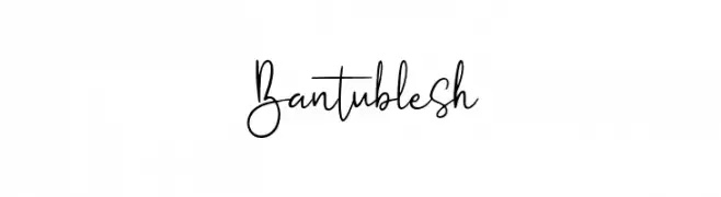 Bantublesh  baixar fontes gratis