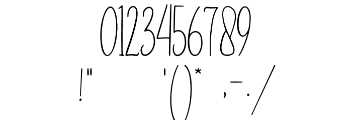Bantublesh Font OTHER CHARS