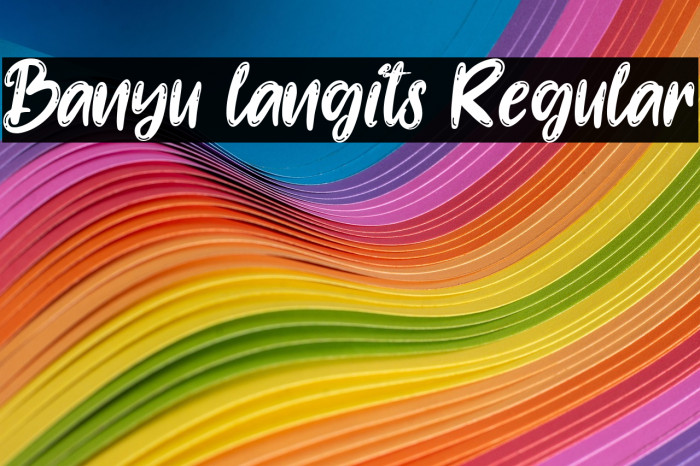 Banyu langits Regular Example 1