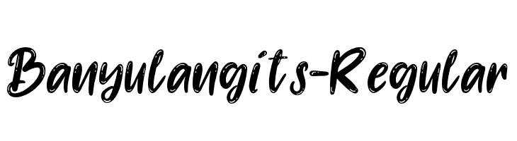 Banyulangits-Regular  Скачать бесплатные шрифты
