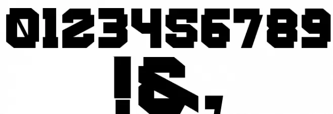 Banzai ! Font OTHER CHARS