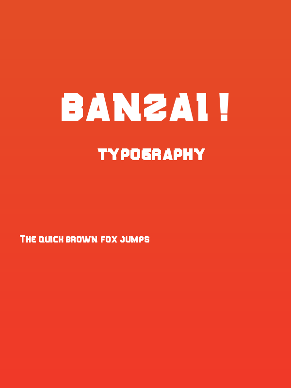 Banzai ! Poster