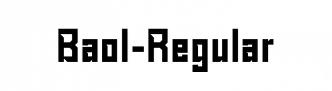 Baol-Regular  Fuentes Gratis Descargar