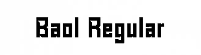 Baol Regular  Frei Schriftart Herunterladen
