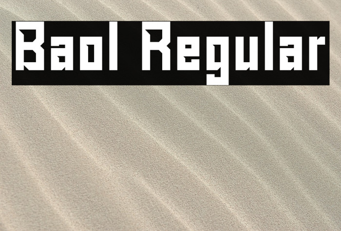 Baol Regular Example 1