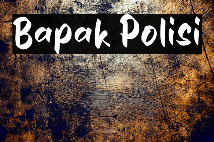 Bapak Polisi Example 3