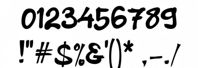 Bapakmu_ Font OTHER CHARS