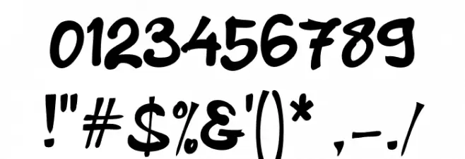 Bapakmu_ Font OTHER CHARS