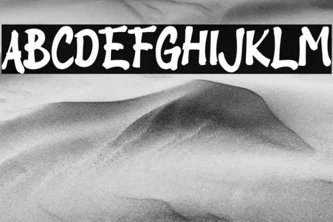 Bapakmu_ Font examples