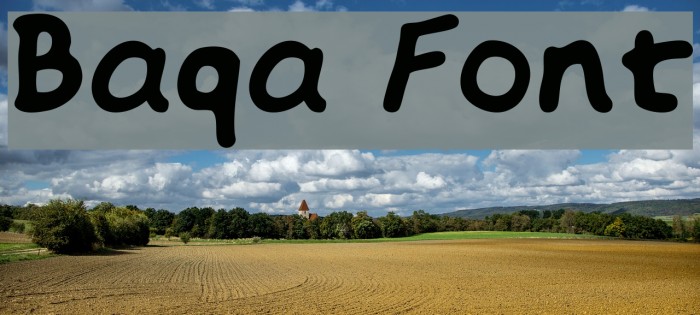 Baqa Font examples