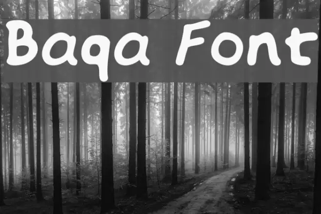Baqa Font examples