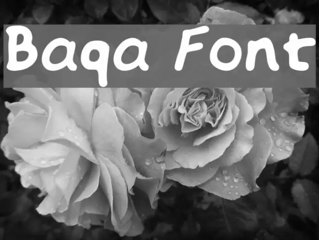 Baqa Font examples