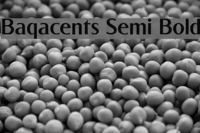 Baqacents Semi Bold Font examples