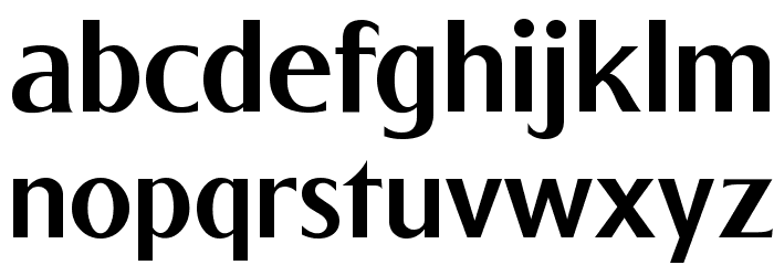 Baqacents Semi Bold Font LOWERCASE