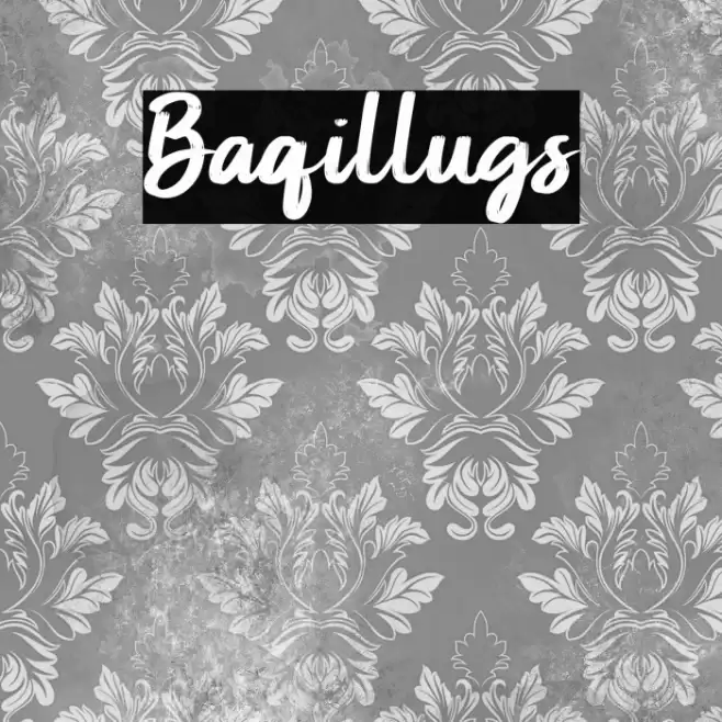Baqillugs Font examples