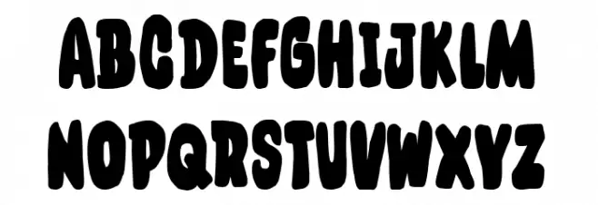 Bar Cantabria Schriftart Kleinbuchstaben