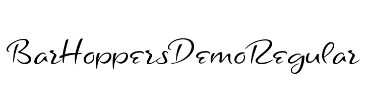 Bar Hoppers Demo Regular Font