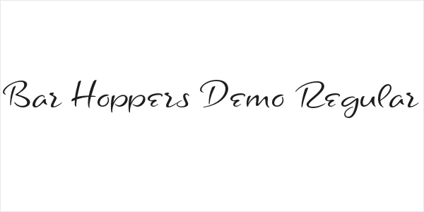 Bar Hoppers Demo Regular Logo