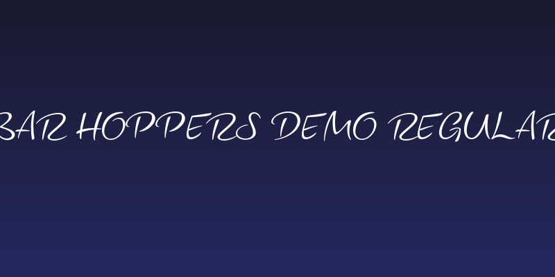 Bar Hoppers Demo Regular Social Header