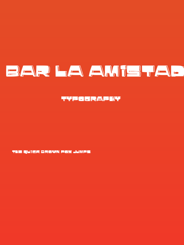 Bar La Amistad Poster