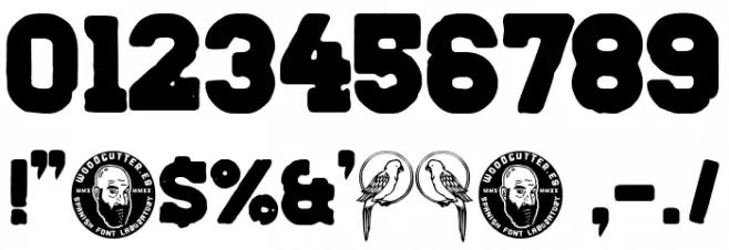 Bar el Loro Font OTHER CHARS