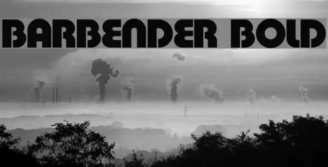 BarBender Bold Fonte examples