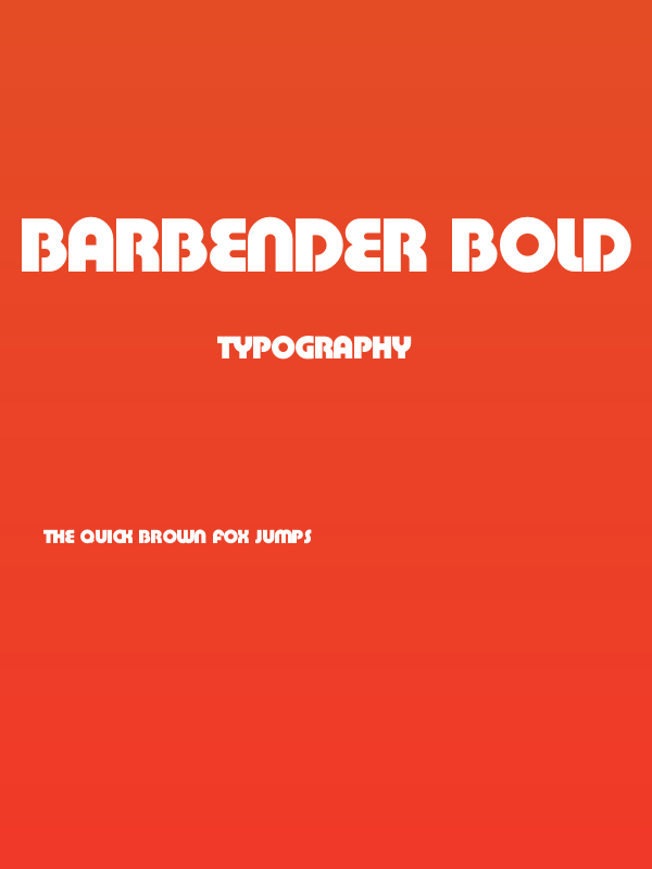 BarBender Bold Poster