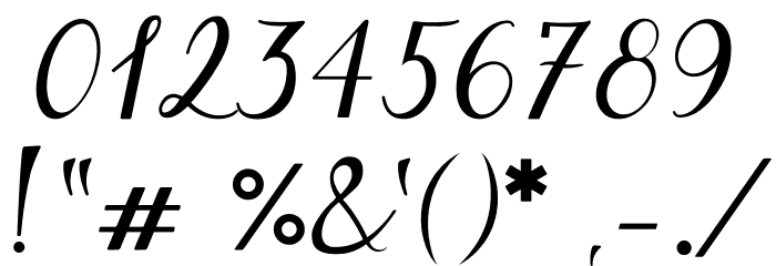 BarForst Font OTHER CHARS