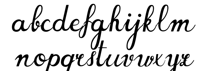 BarForst Font LOWERCASE