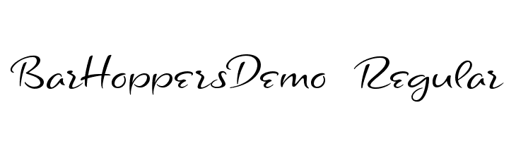 BarHoppersDemo-Regular Font