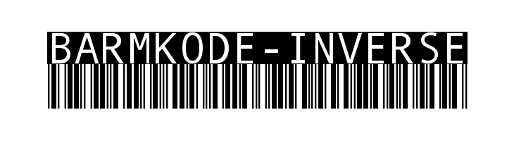 BarMKode-Inverse  Frei Schriftart Herunterladen