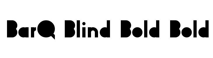 BarQ Blind Bold Bold  नि: शुल्क फ़ॉन्ट्स डाउनलोड