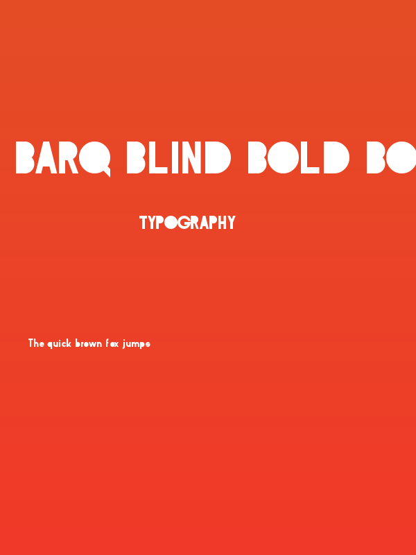 BarQ Blind Bold Bold Poster