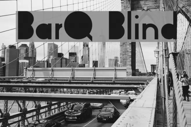 BarQ Blind Font examples