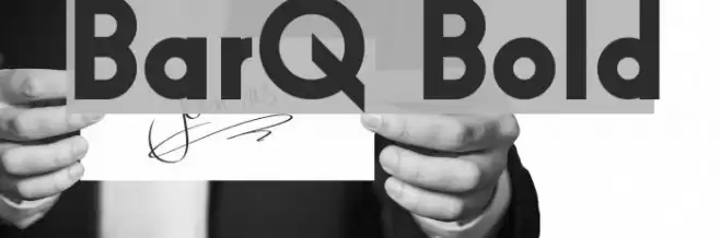 BarQ Bold Font examples