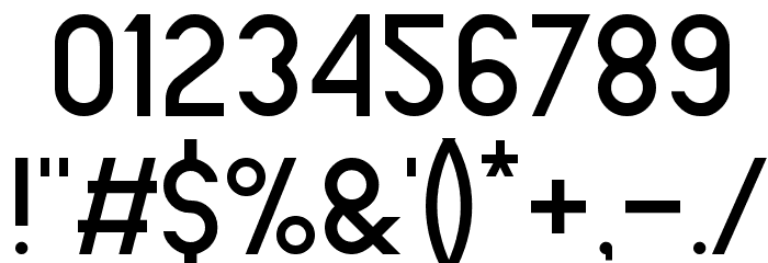 BarQ Font OTHER CHARS