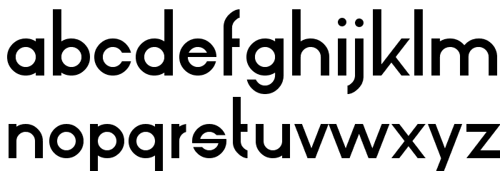 BarQ Font LOWERCASE
