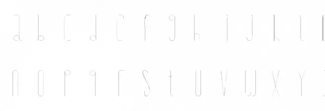 BaradamScript 字体 小写