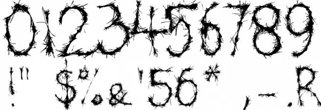 Baragaki Demo Mix Font OTHER CHARS