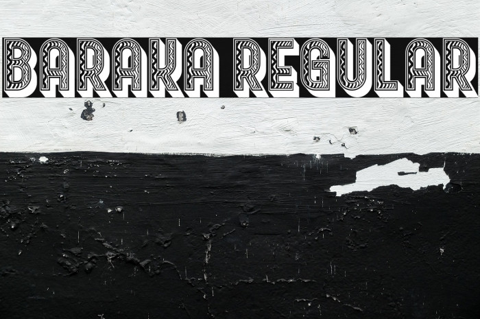 Baraka Regular Font examples