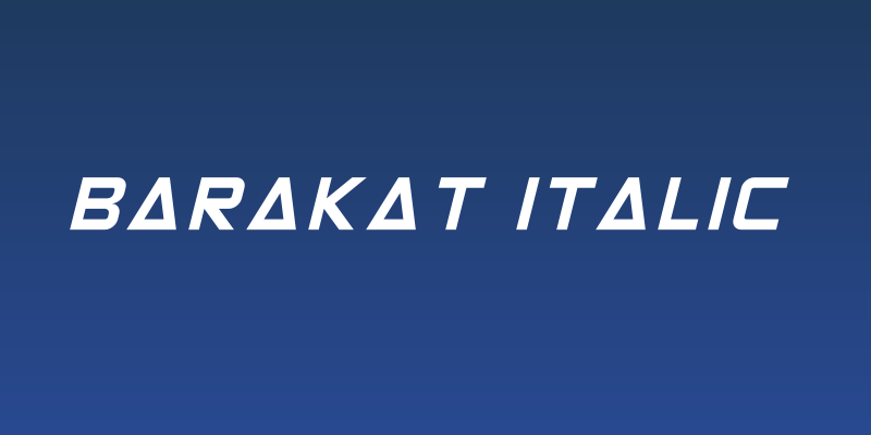 Barakat Italic Social Header