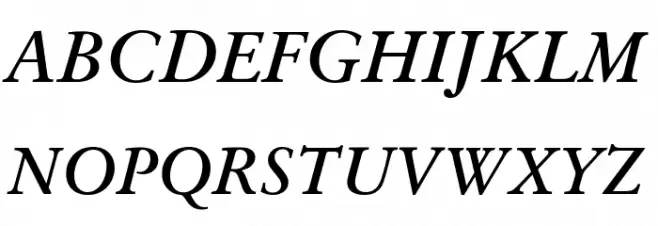 Baramond Bold Italic Шрифта ВЕРХНИЙ