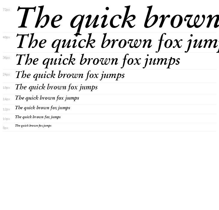 Baramond Bold Italic Waterfall