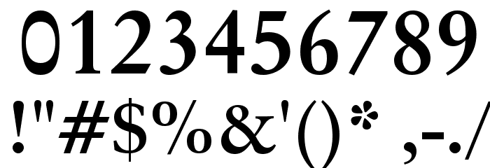 Baramond Bold Font OTHER CHARS