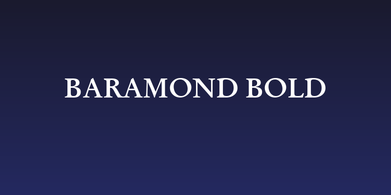 Baramond Bold Social Header