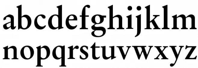 Baramond Bold Caratteri MINUSCOLO